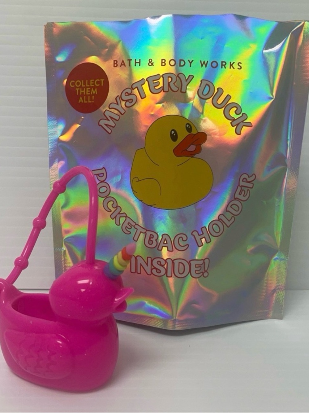 Bath & Body Works Hot Pink Unicorn Duck PocketBac Holder